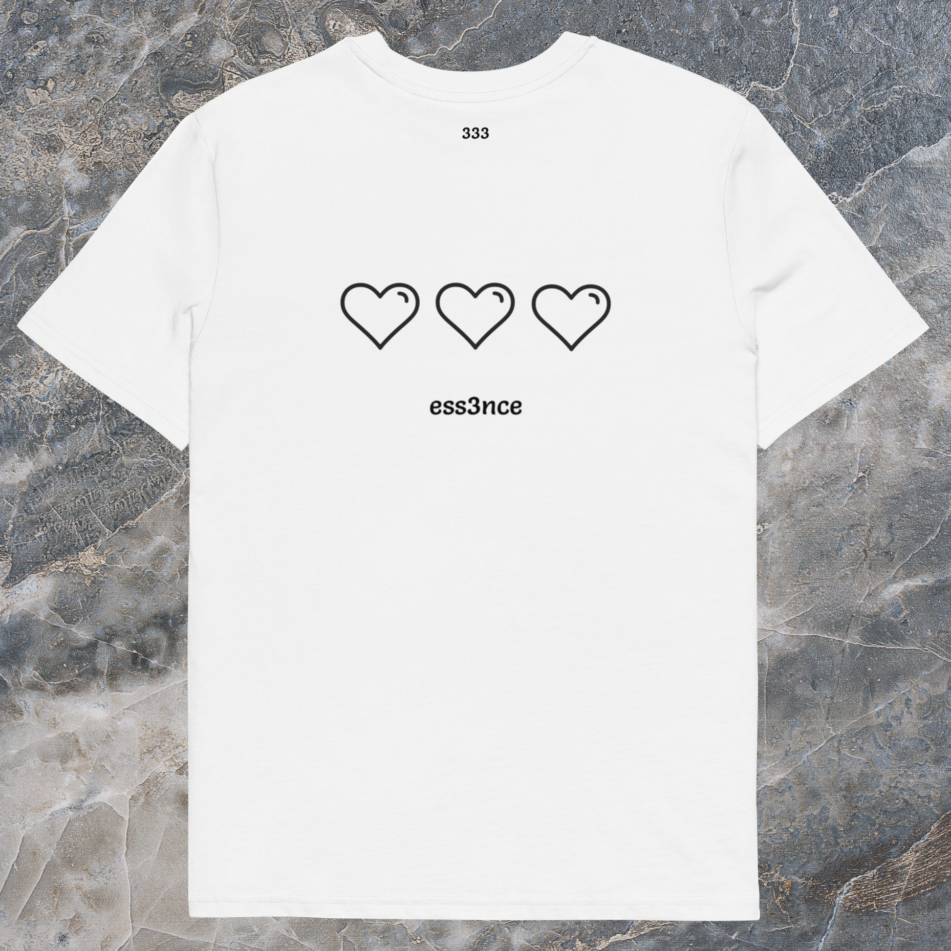 #001: ess3ntials / white