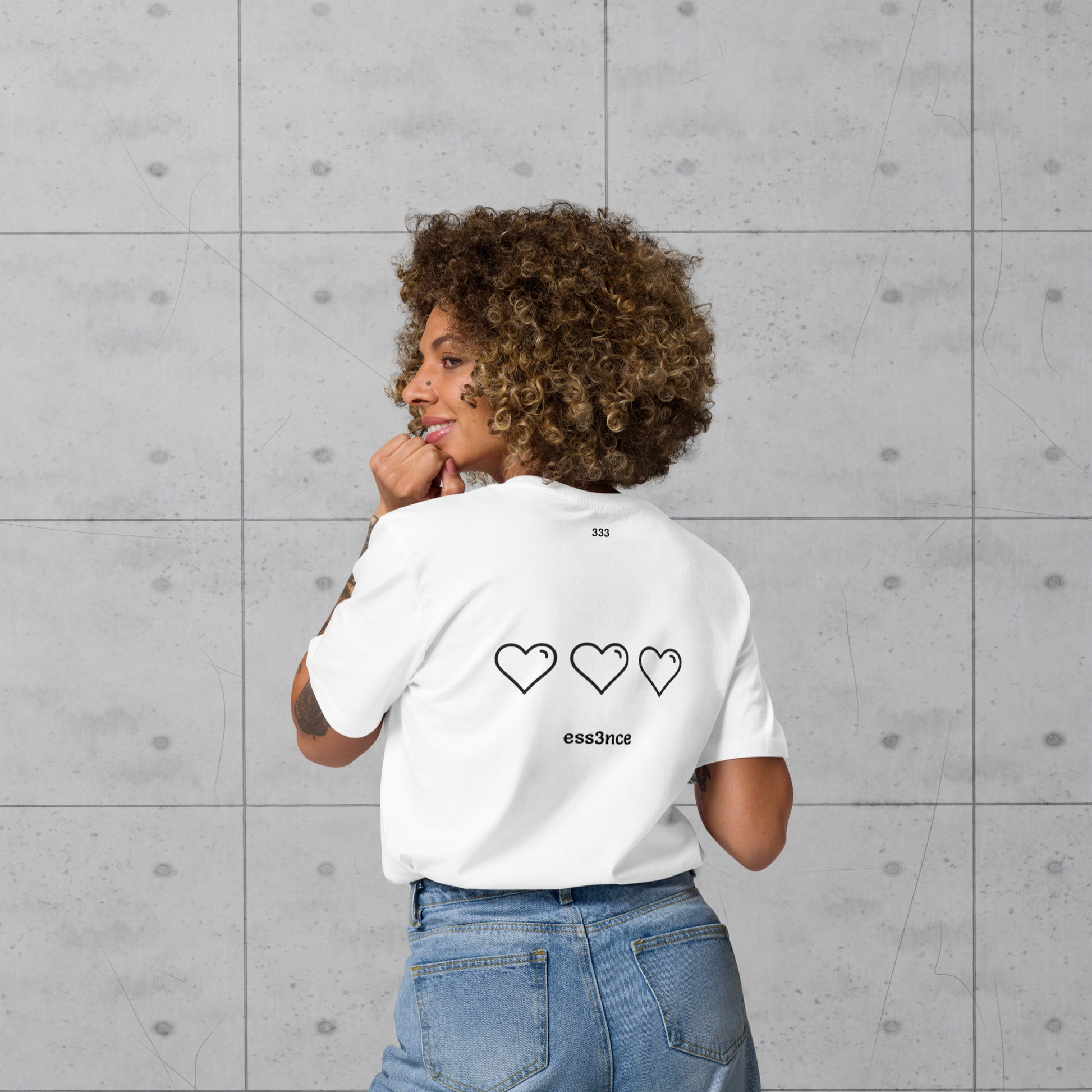 #001: ess3ntials / white